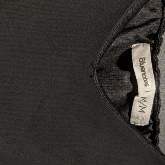 Black Tank Top with Lace Trim - Picture 2 of 2